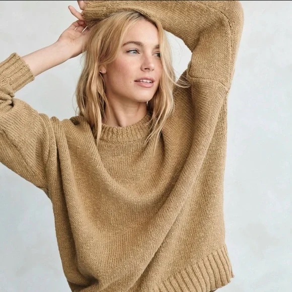 Jenni Kayne Cruise Cocoon Crewneck Safari  XS GUC - Picture 2 of 8